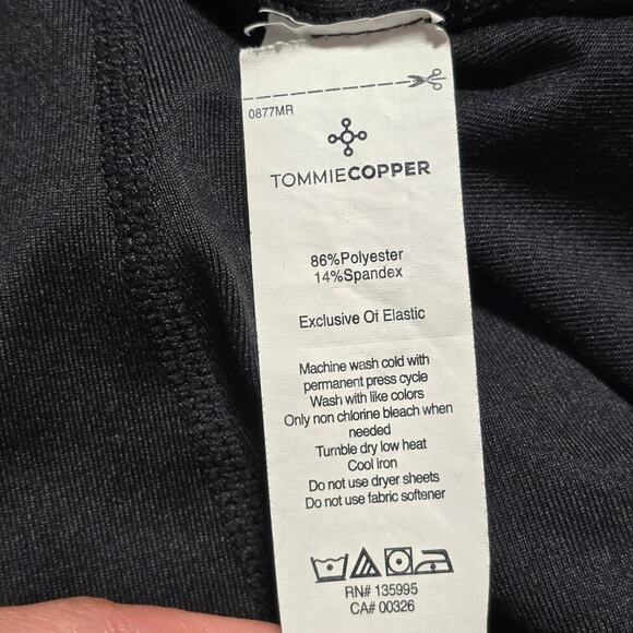 Tommie Copper Men Black Long Sleeve T-Shirt XL Copper & Zinc Infused RN#135995 - Picture 6 of 8